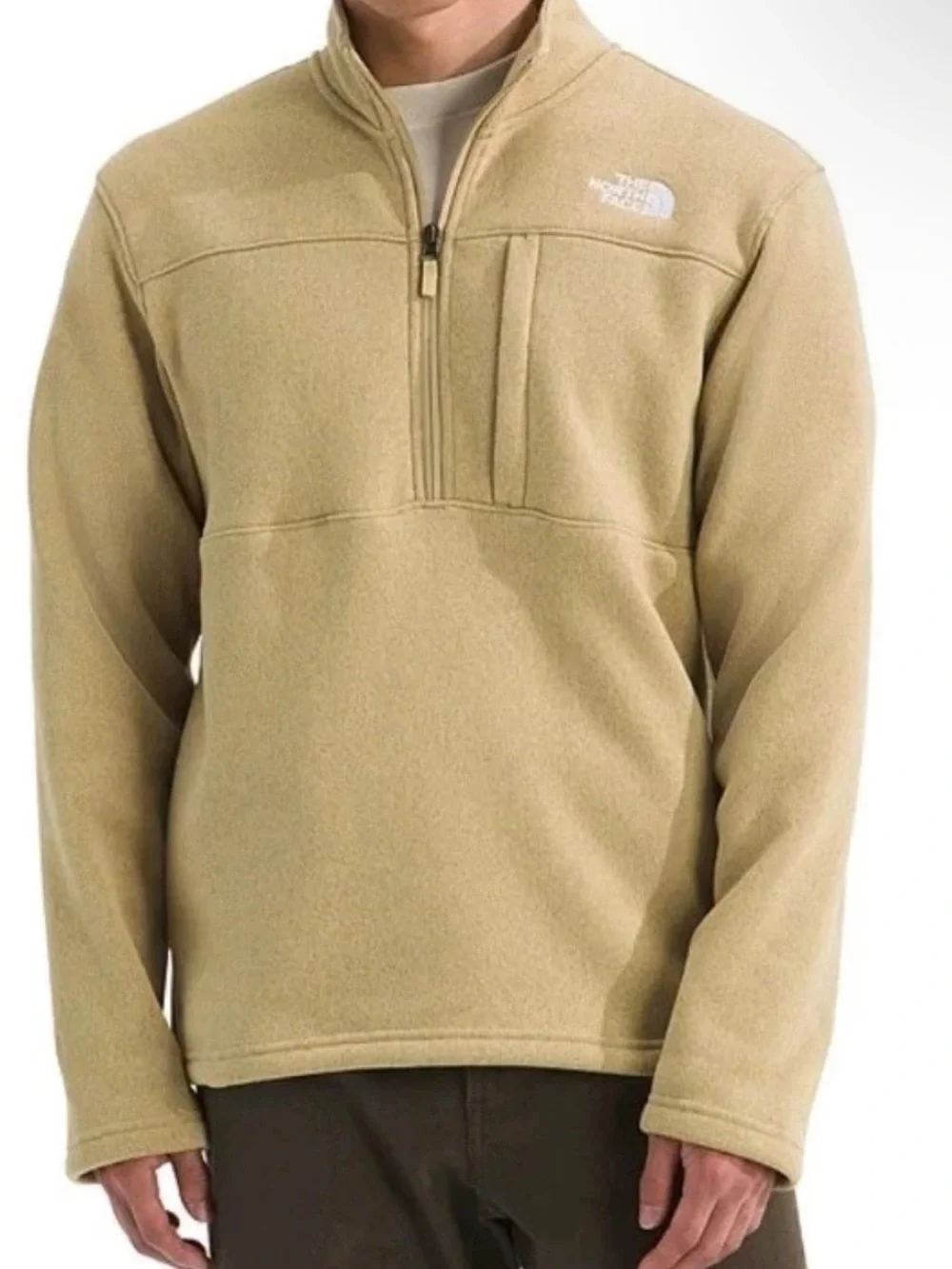 The North Face Quarter-Zip L Gordon Lyons Knit Pullover Men’s Khakistone